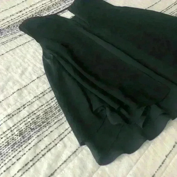 Zara Women’s Black Sleeveless Ruffle Formal Office Work Tunic Top Extra Small - Picture 6 of 6